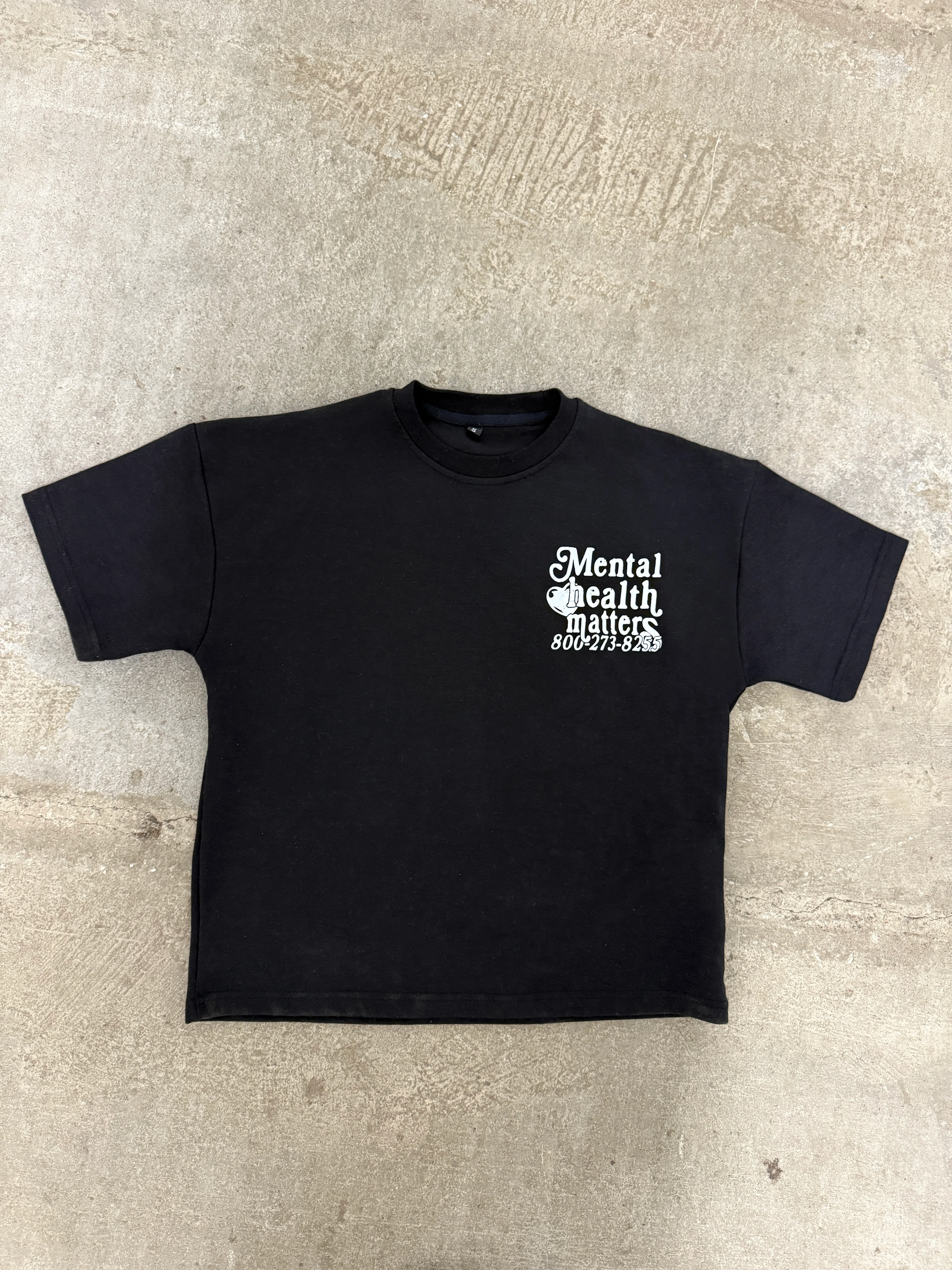 Double Mental Health Matters Tee - Black - Image 4