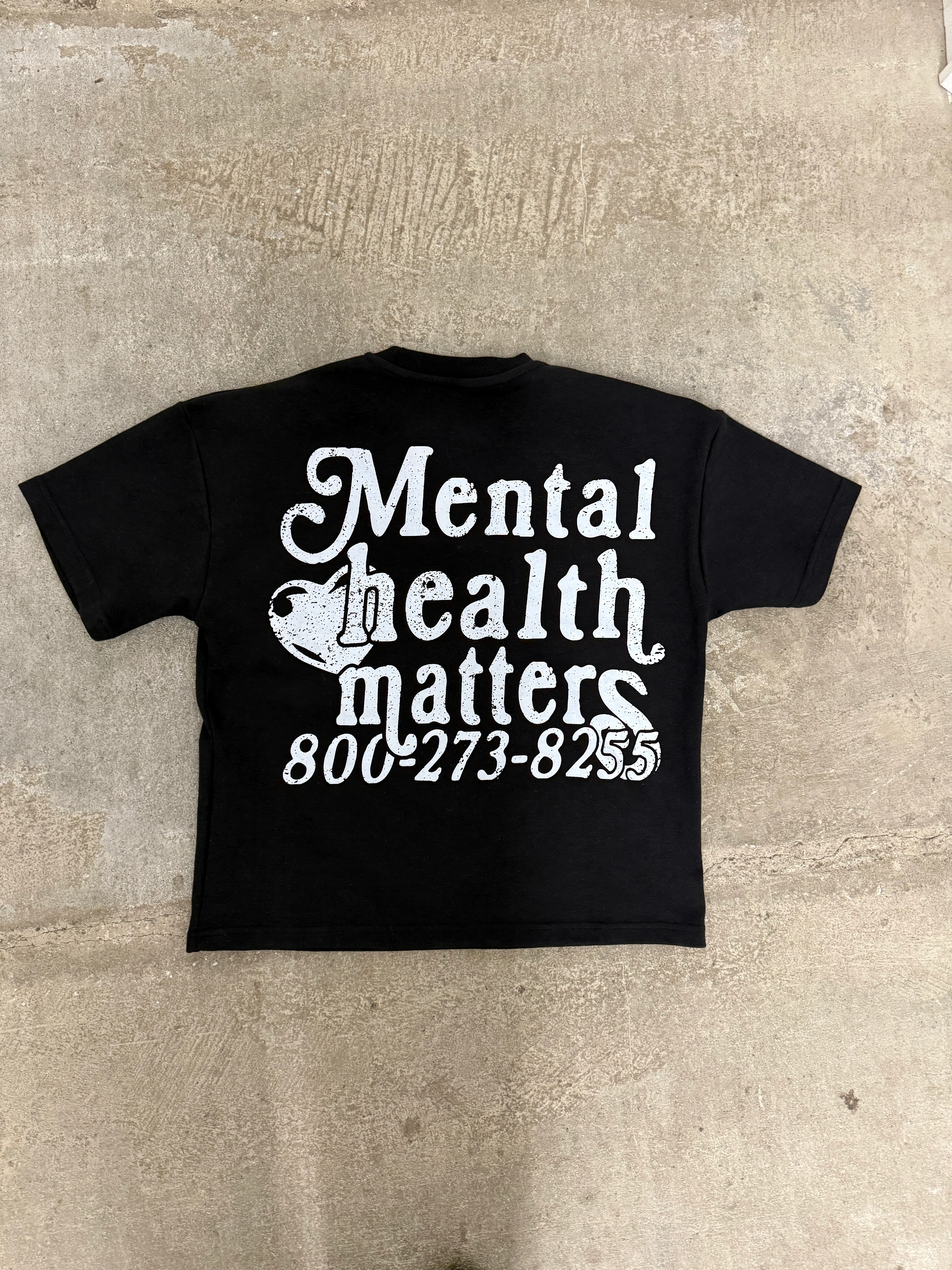 Double Mental Health Matters Tee - Black - Image 5