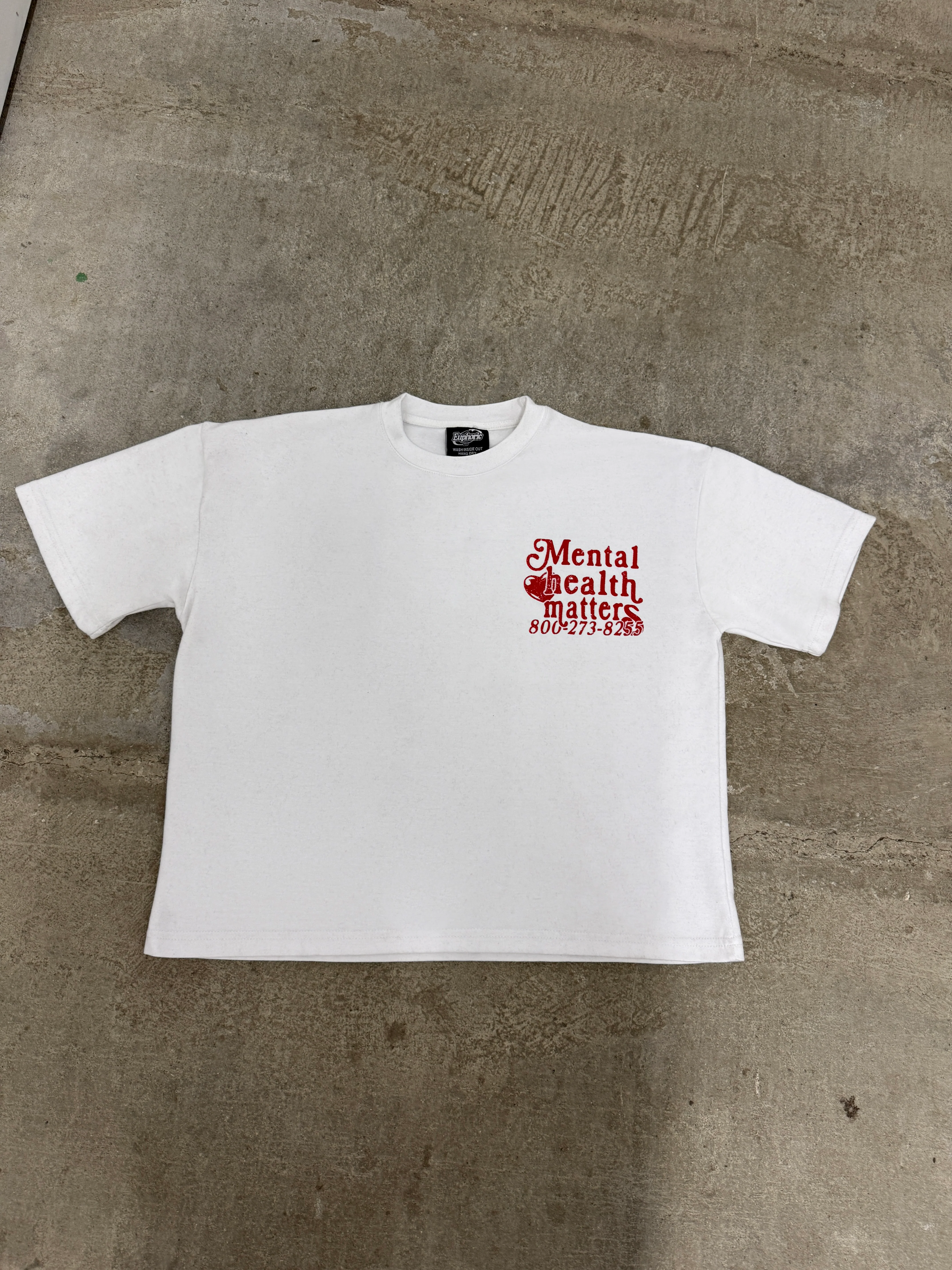 Double Mental Health Matters Tee - Red - Image 5