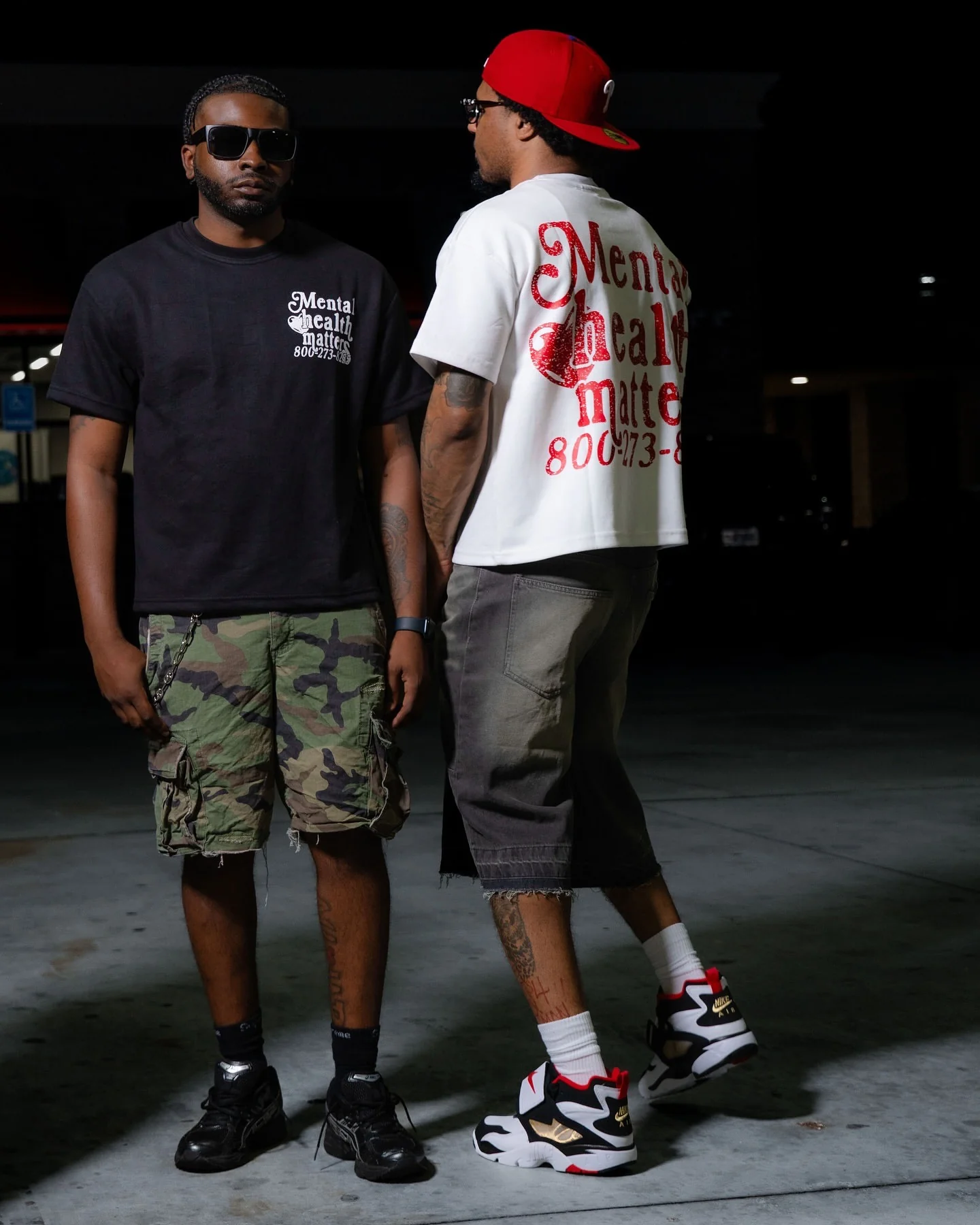 Double Mental Health Matters Tee - Red - Image 7