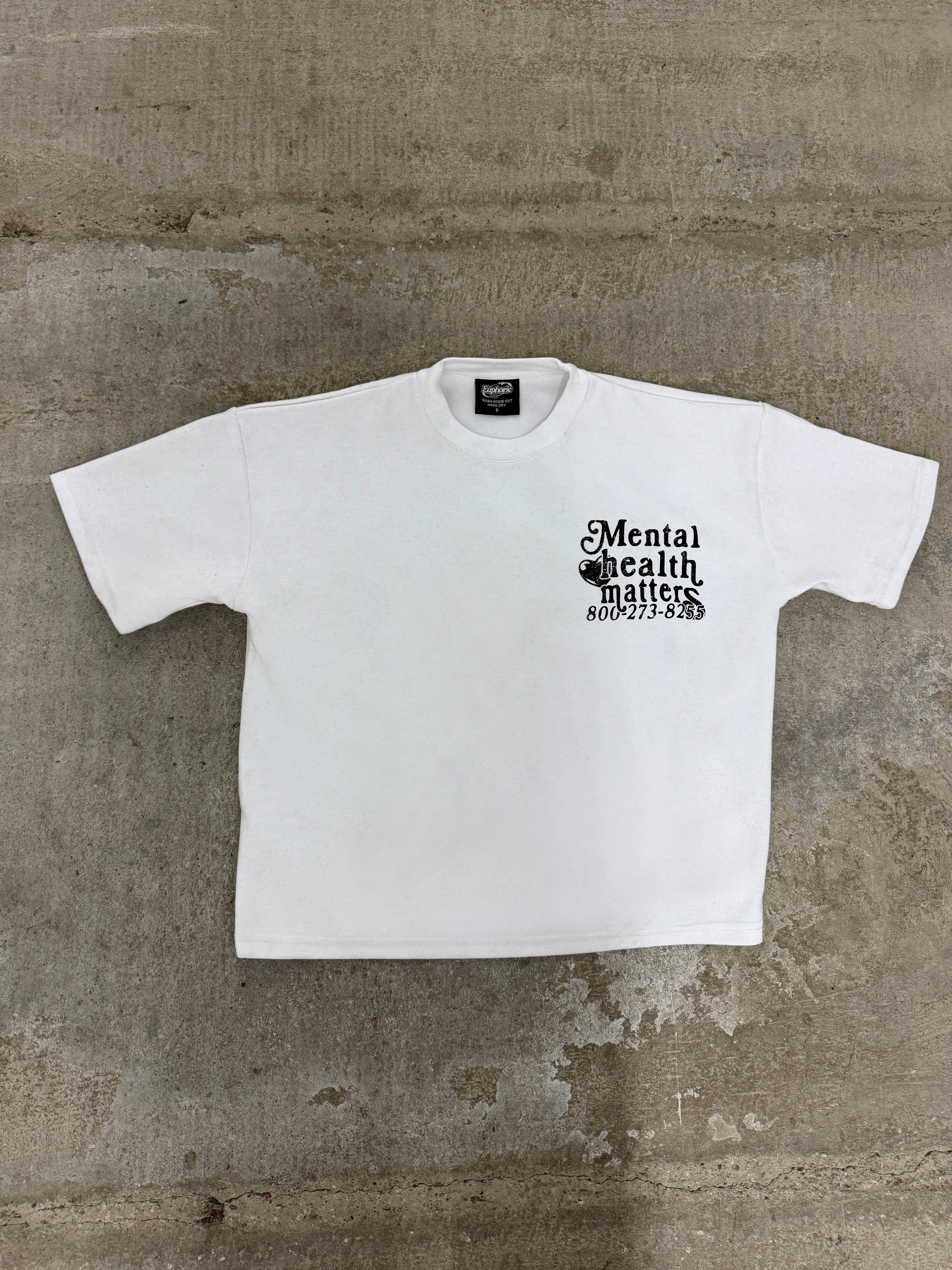 Double Mental Health Matters Tee - White - Image 4
