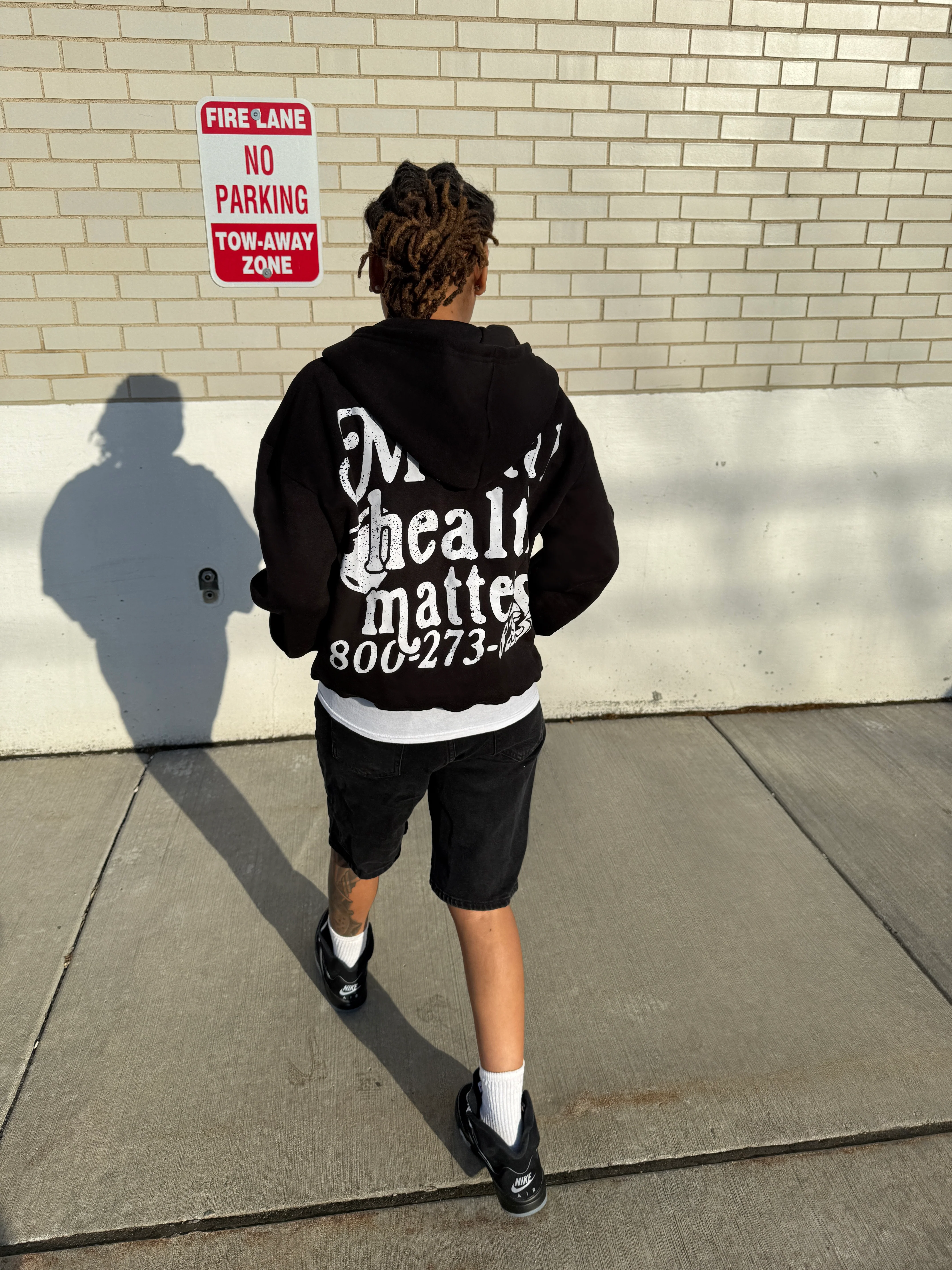 Mental Health Matters Zip Up - Black - Image 5