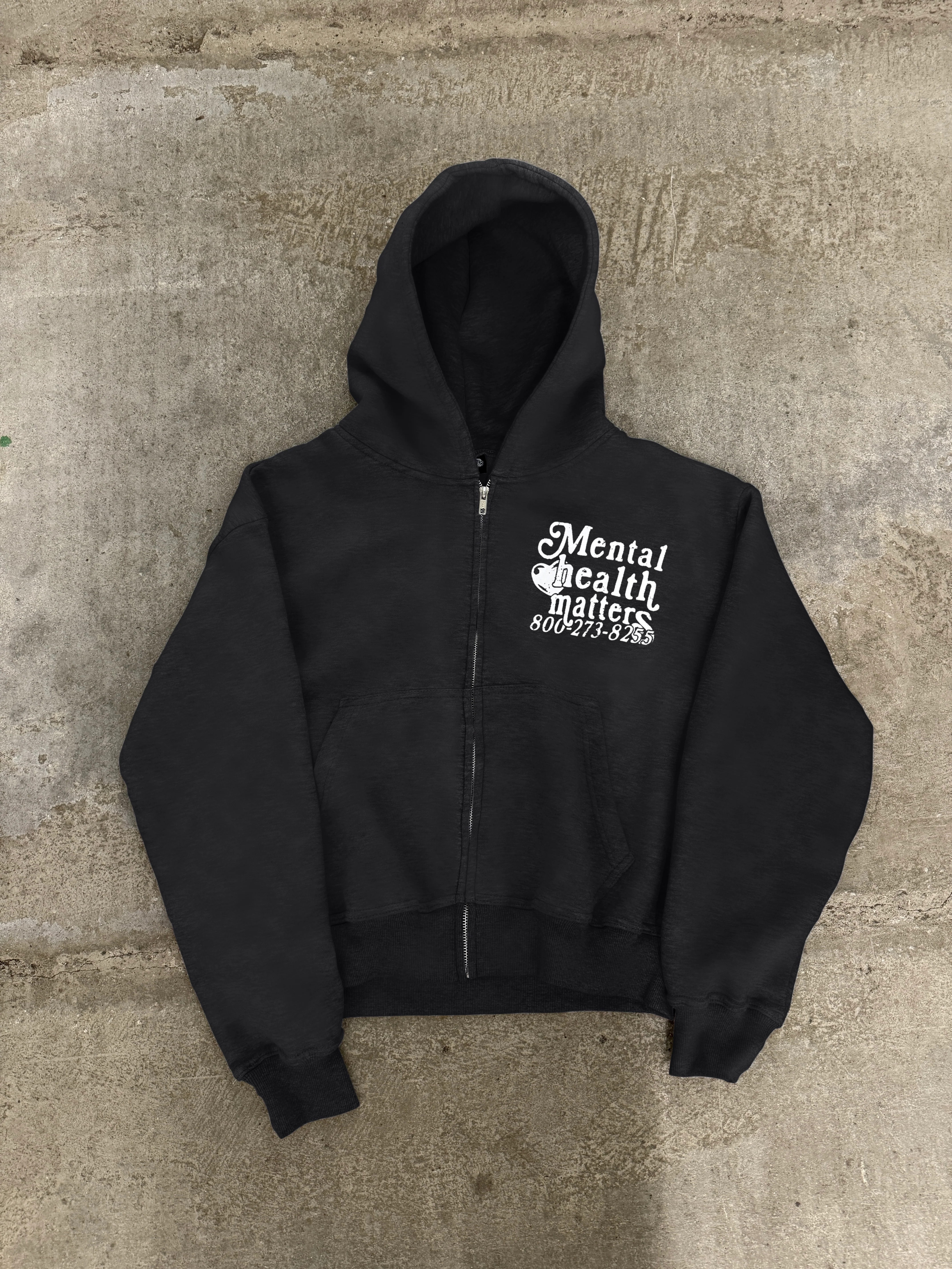 Mental Health Matters Zip Up - Black - Image 6