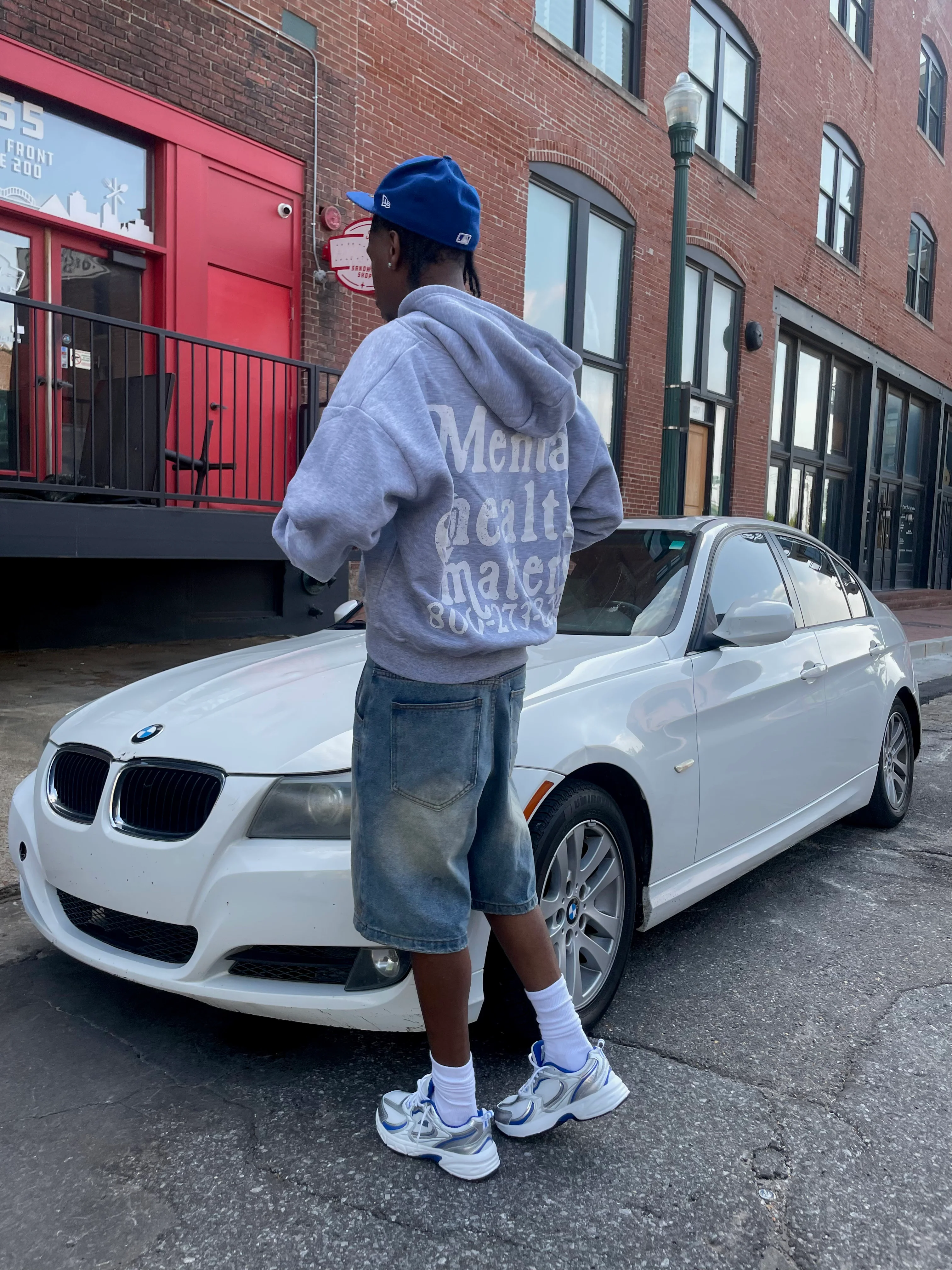 Mental Health Matters Zip Up - Gray - Image 3