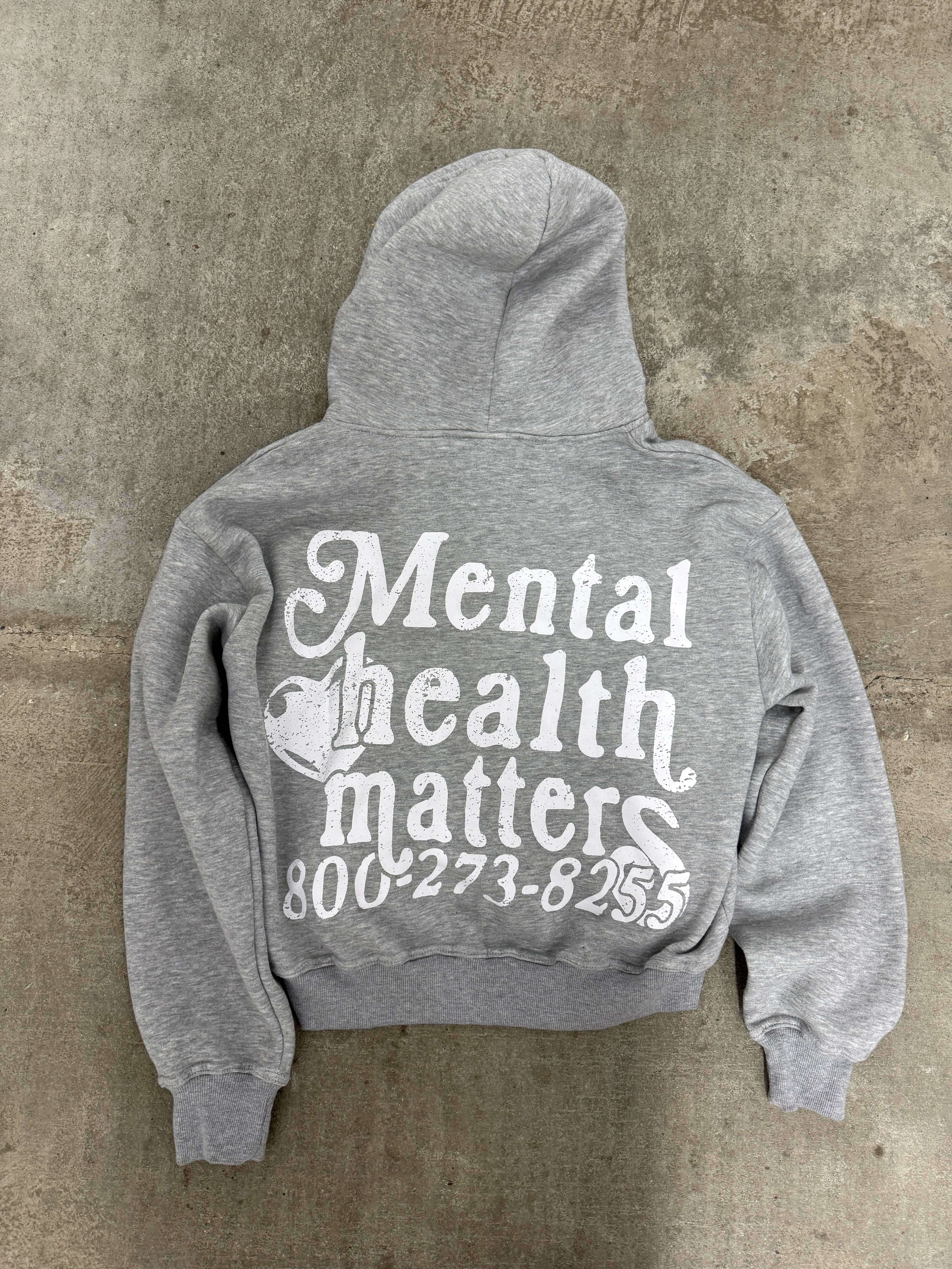 Mental Health Matters Zip Up - Gray - Image 7