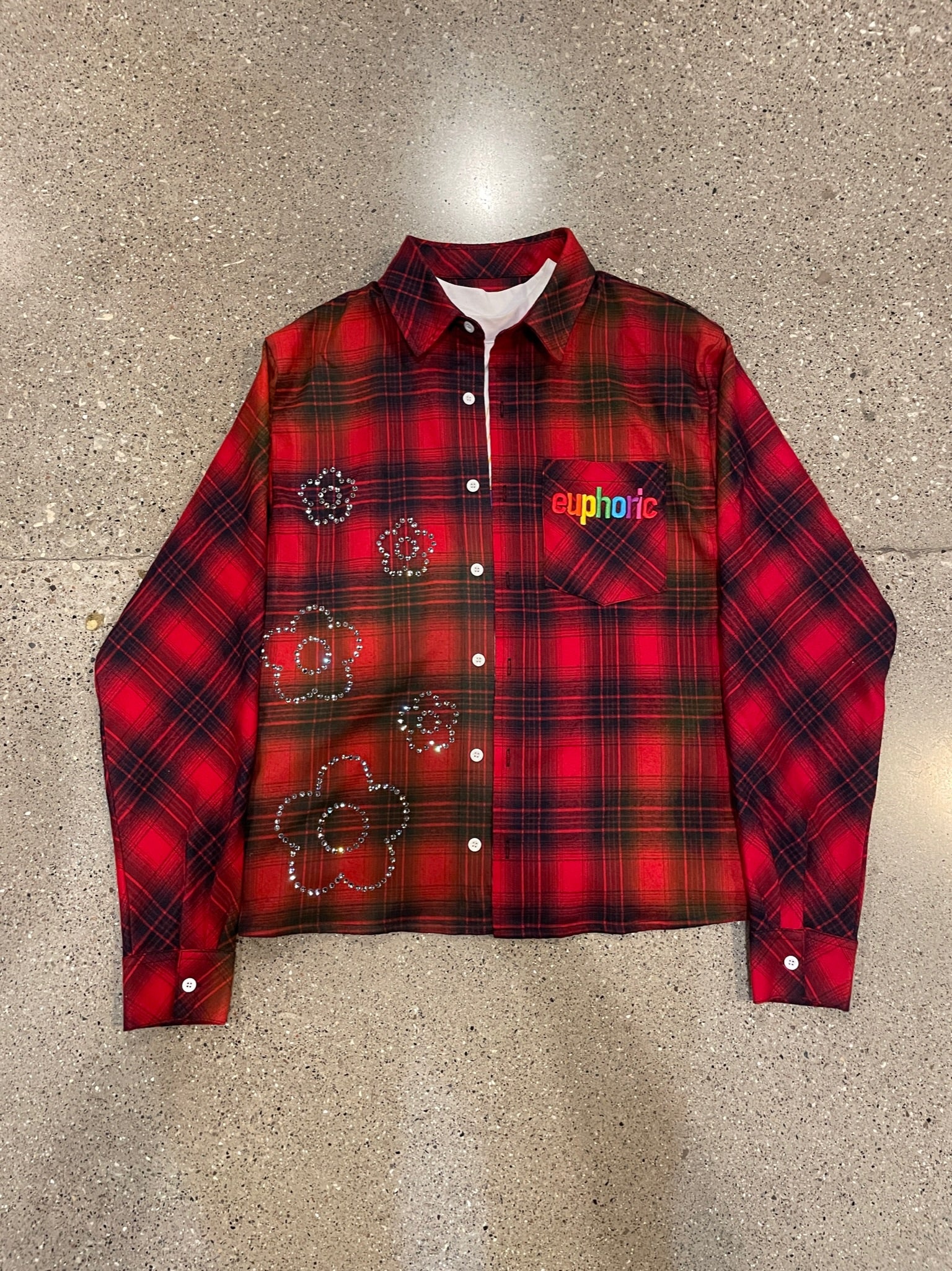 Euphoric Anniversary Flannel - Red - Image 5
