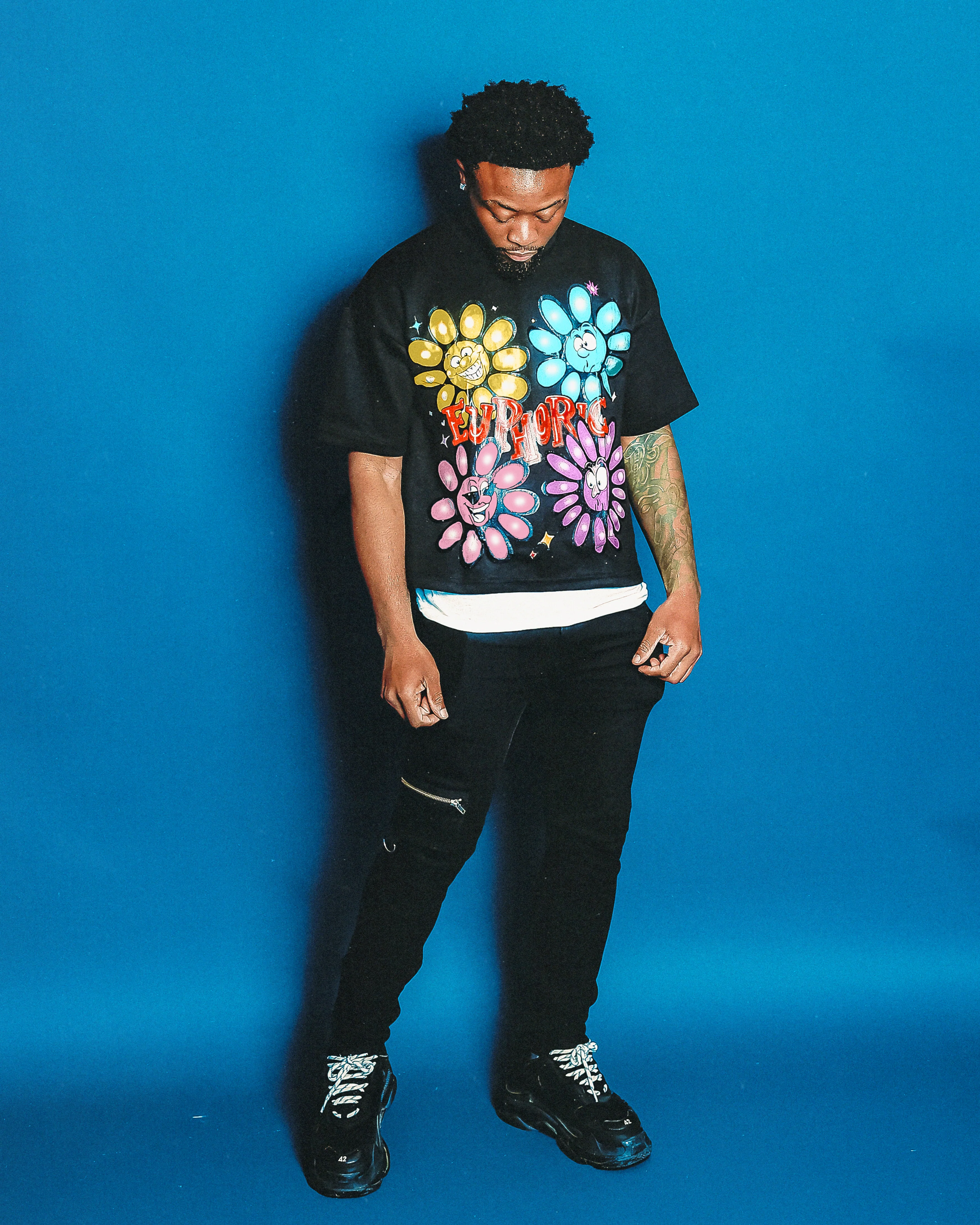 Euphoric Expression Tee - Black - Image 3