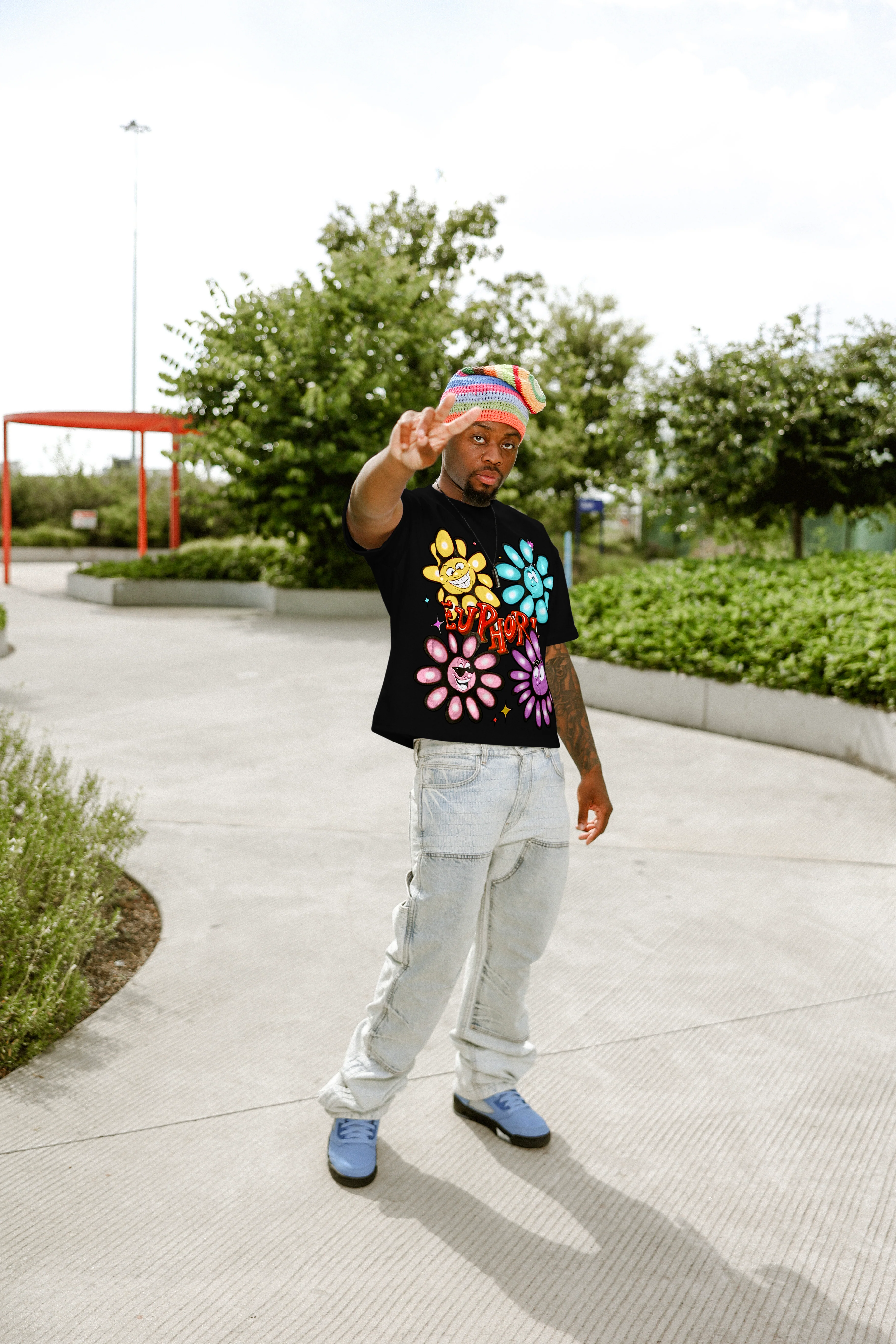 Euphoric Expression Tee - Black - Image 5