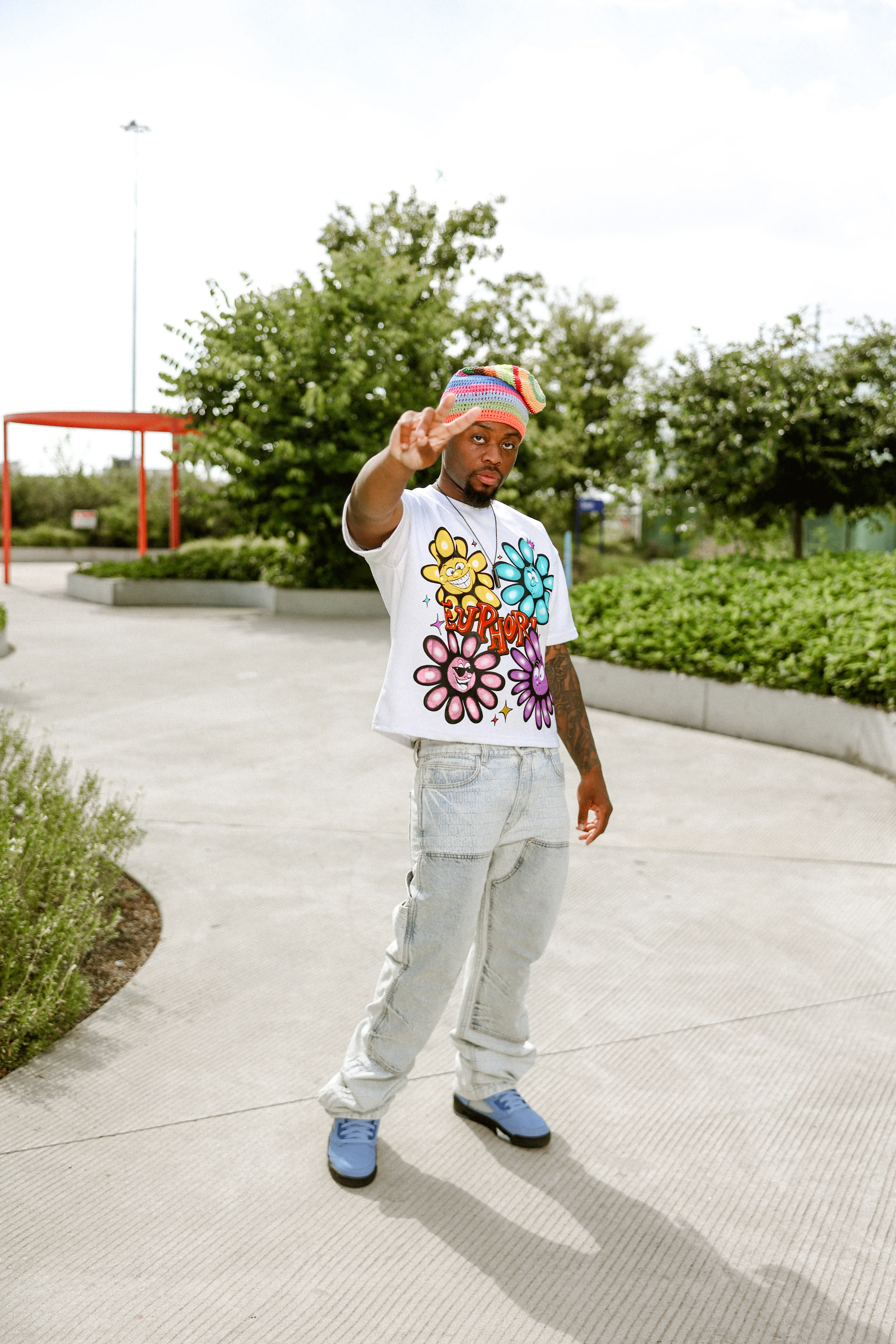 Euphoric Expression Tee - White - Image 4