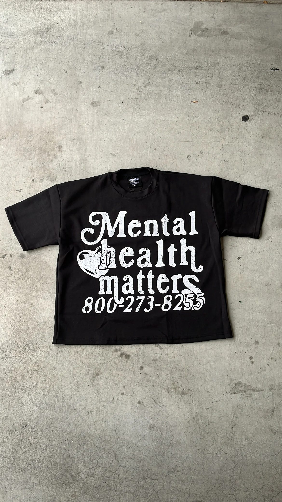 Mental Health Matters Tee - Black - Image 7