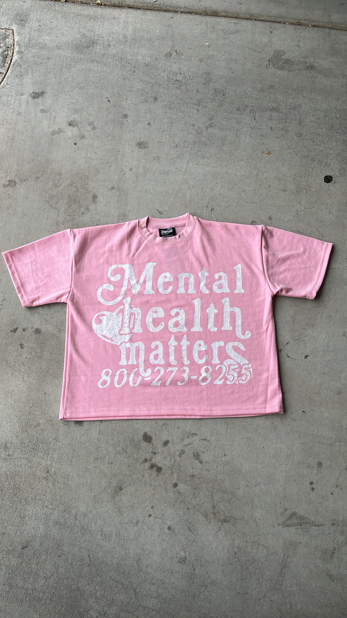 Mental Health Matters Tee - Pink - Image 5