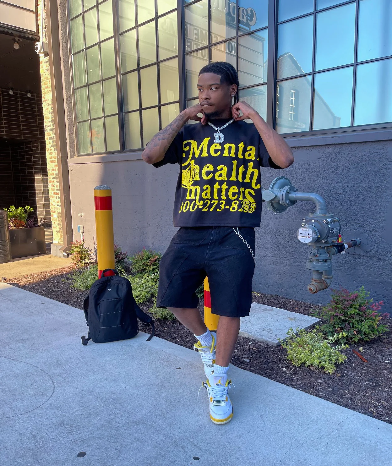 Mental Health Matters Tee - Yellow - Image 3