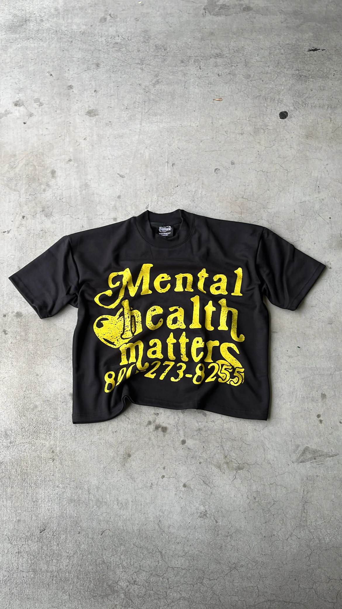 Mental Health Matters Tee - Yellow - Image 5