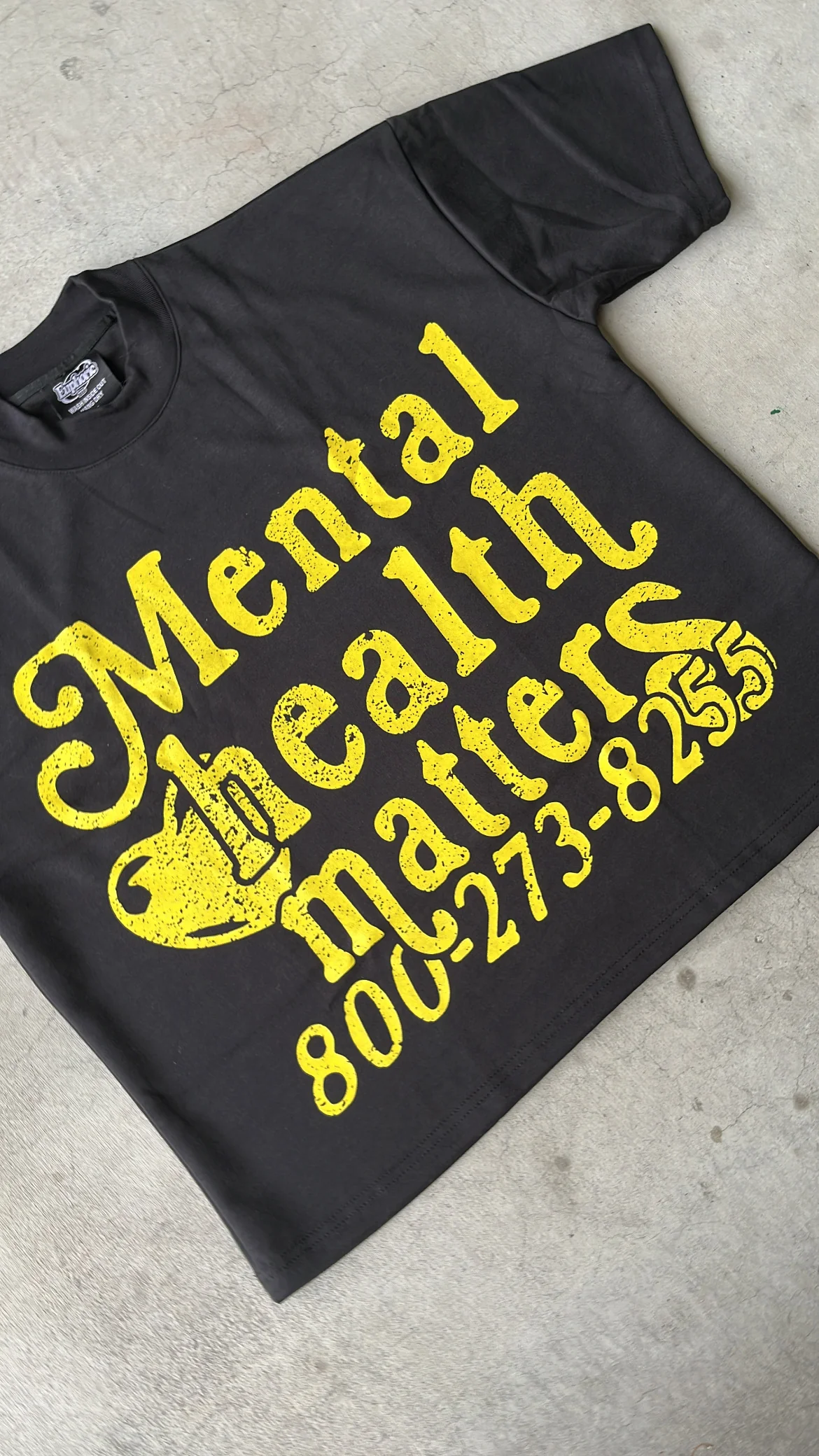 Mental Health Matters Tee - Yellow - Image 6